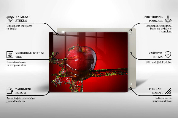 Induction hob protector Apple fruit in water