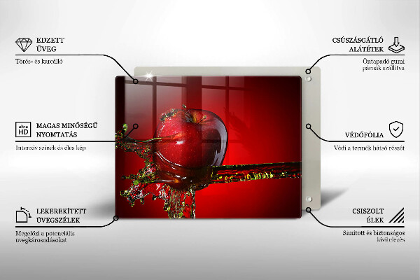 Induction hob protector Apple fruit in water