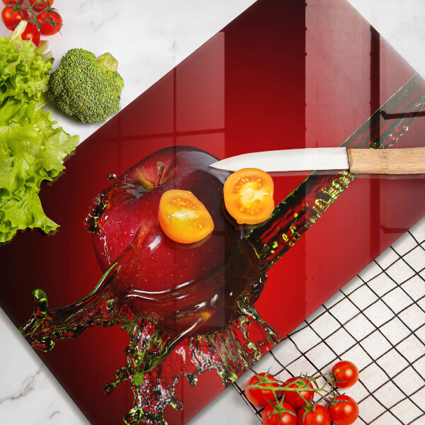 Induction hob protector Apple fruit in water