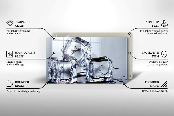 Induction hob protector Ice cubes