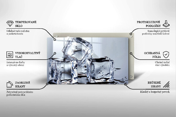 Induction hob protector Ice cubes