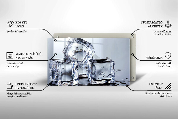 Induction hob protector Ice cubes