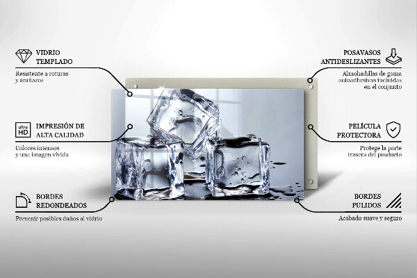 Induction hob protector Ice cubes