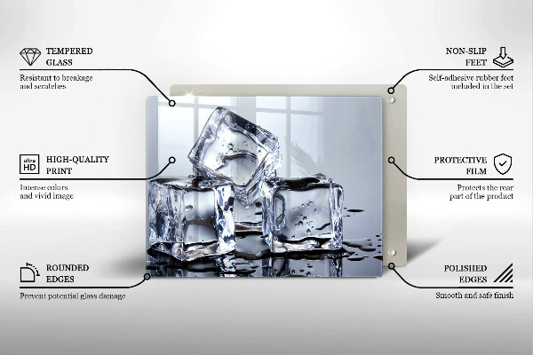 Induction hob protector Ice cubes