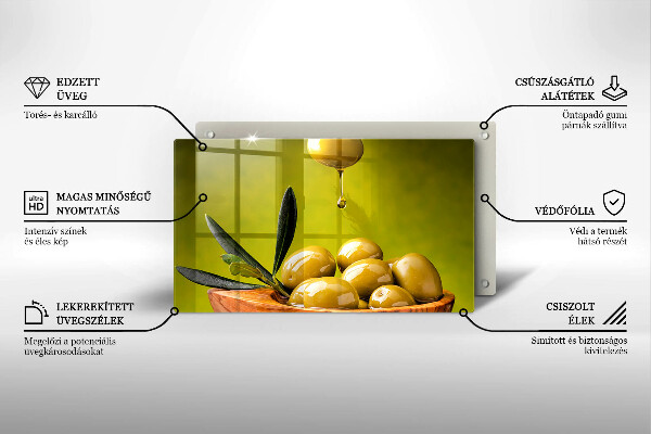 Induction hob protector Tasty olives