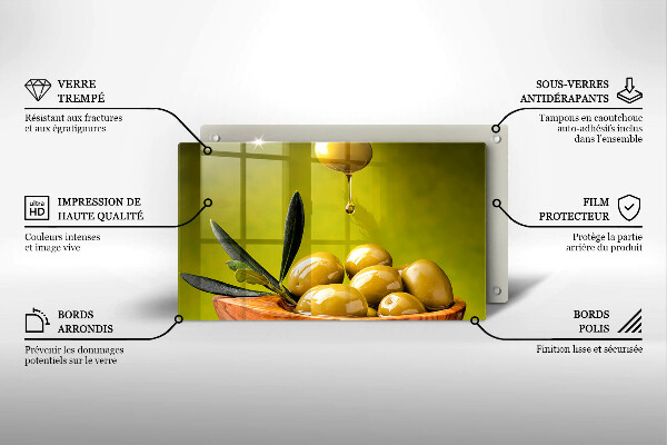 Induction hob protector Tasty olives