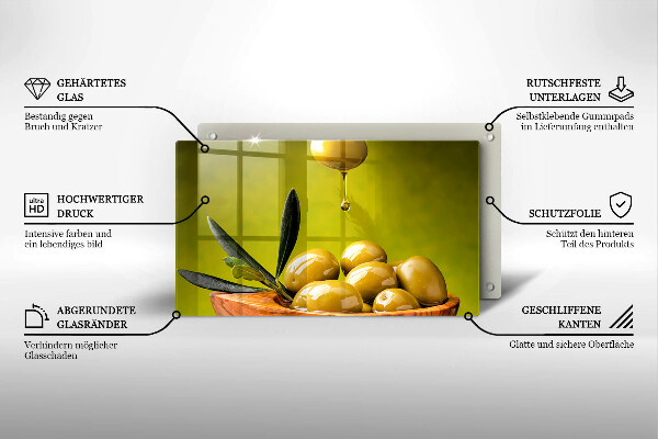 Induction hob protector Tasty olives