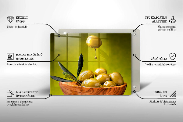 Induction hob protector Tasty olives