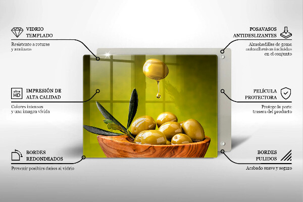 Induction hob protector Tasty olives