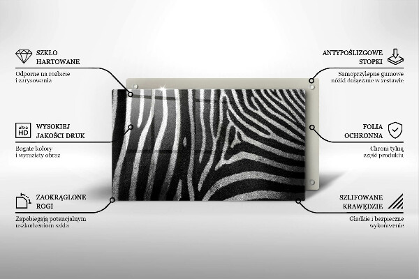 Kitchen worktop saver Zebra stripes