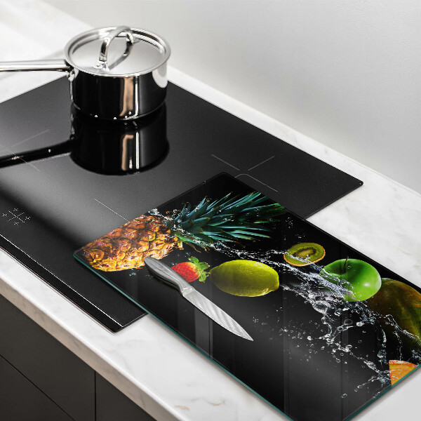 Glass worktop saver Fruits in water