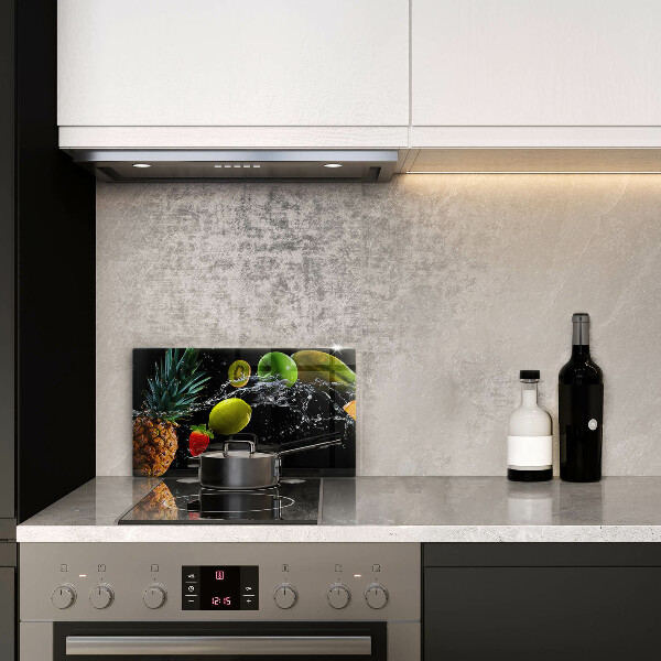 Glass worktop saver Fruits in water