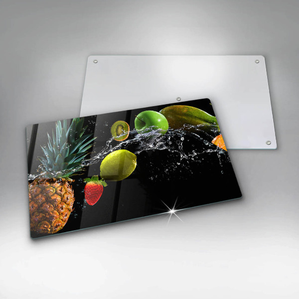 Glass worktop saver Fruits in water