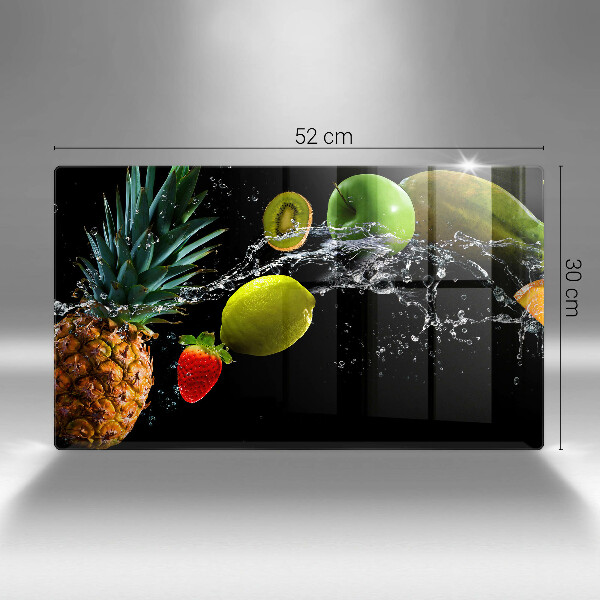 Glass worktop saver Fruits in water