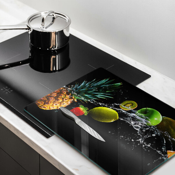 Glass worktop saver Fruits in water