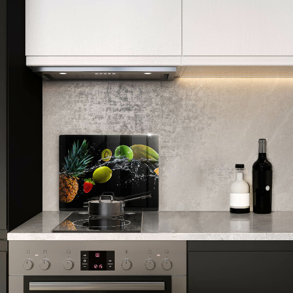 Glass worktop saver Fruits in water