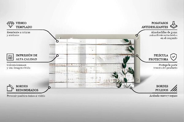 Kitchen worktop saver Old boards and leaves