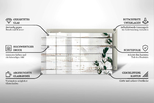 Kitchen worktop saver Old boards and leaves