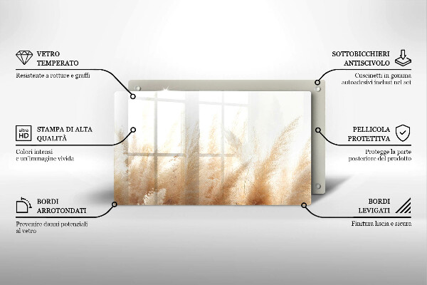 Kitchen worktop saver Pampas grass