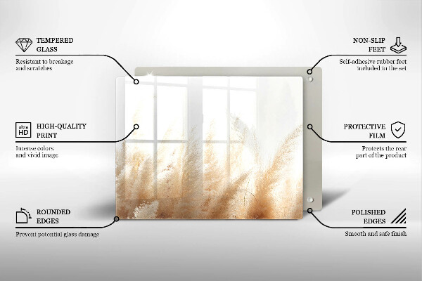 Kitchen worktop saver Pampas grass