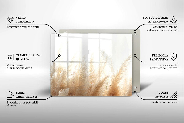 Kitchen worktop saver Pampas grass