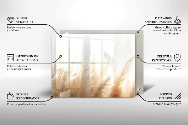 Kitchen worktop saver Pampas grass