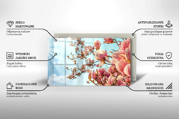 Induction hob protector Pink Flowers Tree