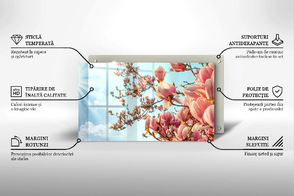 Induction hob protector Pink Flowers Tree