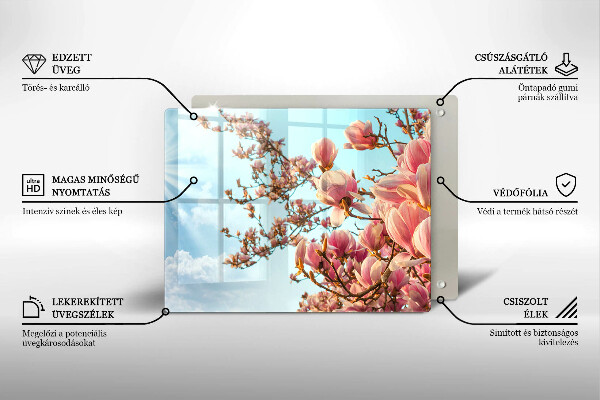 Induction hob protector Pink Flowers Tree