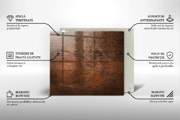 Work surface savers Dark wood board