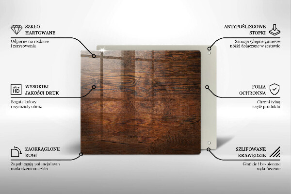 Work surface savers Dark wood board