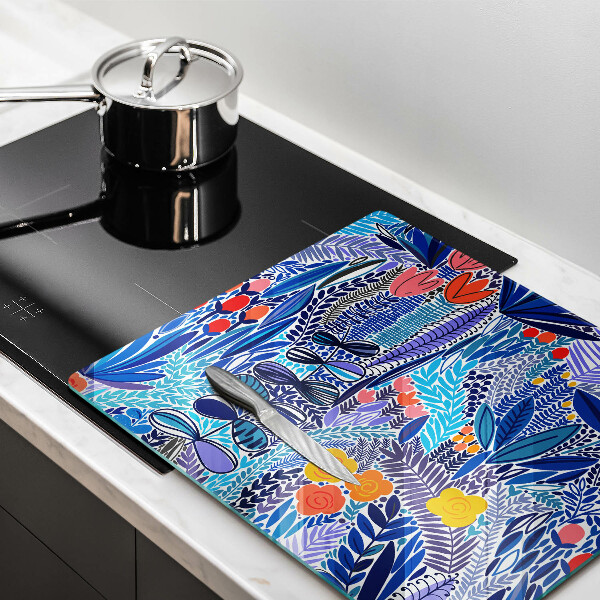 Glass worktop saver Painted meadow