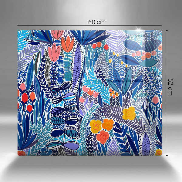 Glass worktop saver Painted meadow