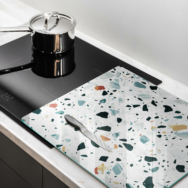 Glass worktop saver Bright stone