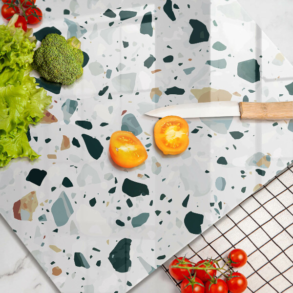 Glass worktop saver Bright stone