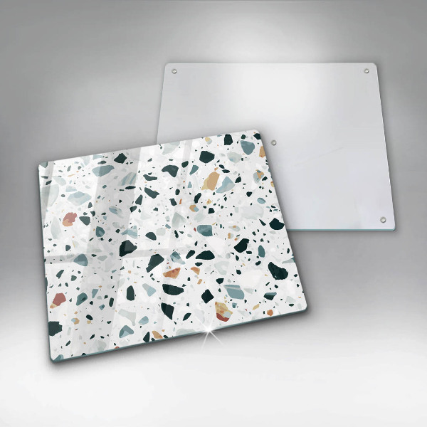 Glass worktop saver Bright stone