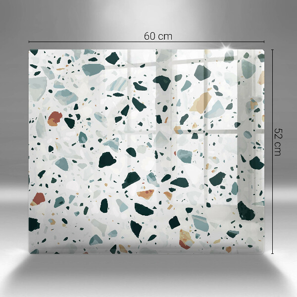 Glass worktop saver Bright stone
