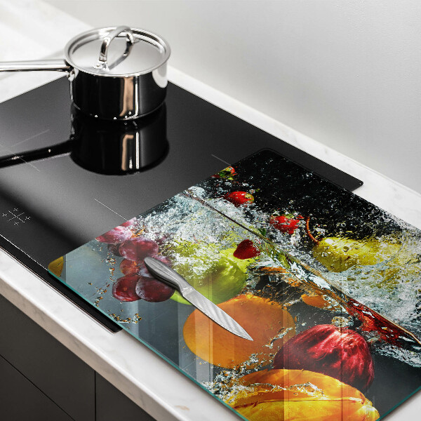 Work surface savers Juicy fruit in water