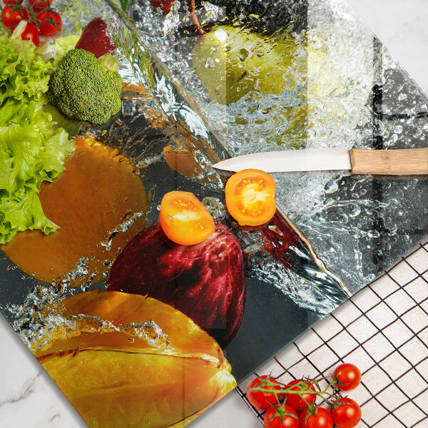 Work surface savers Juicy fruit in water