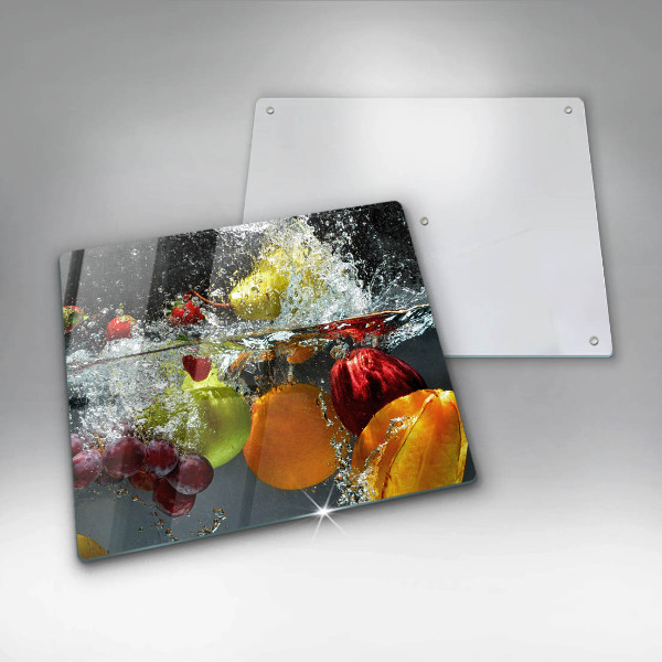 Work surface savers Juicy fruit in water