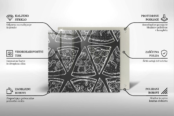 Induction hob protector Pizza illustration