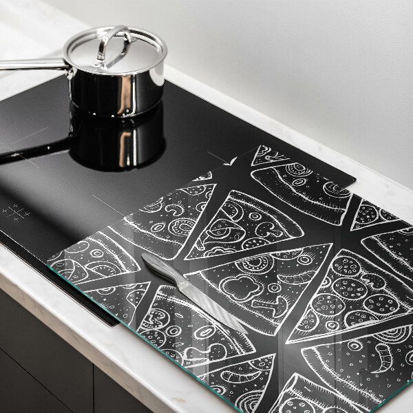 Induction hob protector Pizza illustration