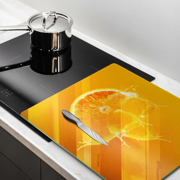 Induction hob protector Juicy fruit of orange