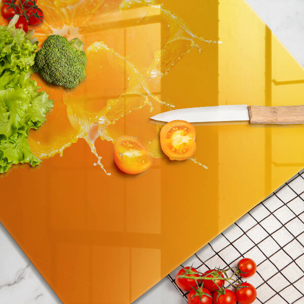 Induction hob protector Juicy fruit of orange