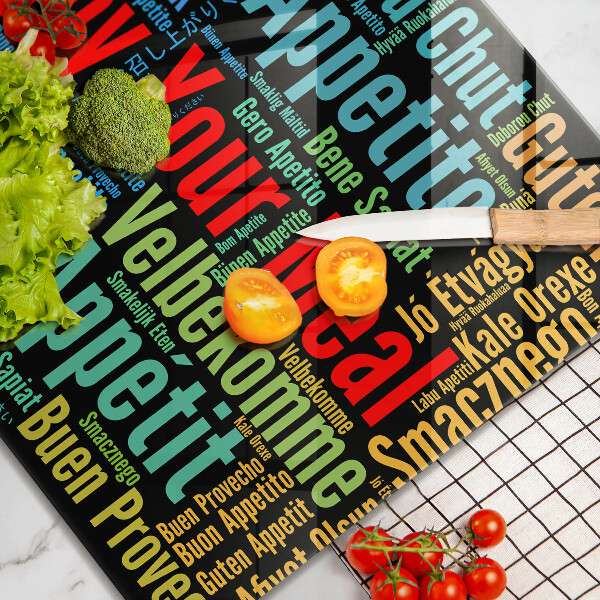 Induction hob protector Enjoy your meal transcriptions