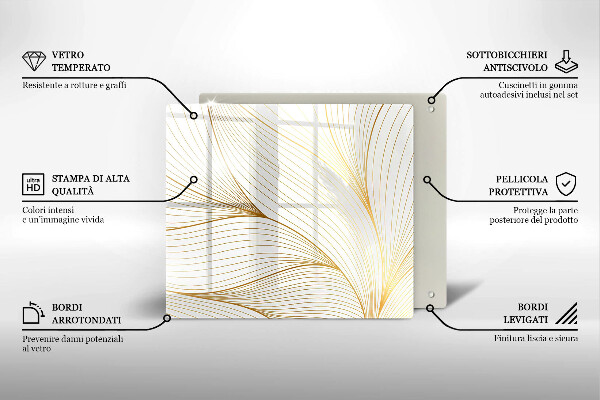 Work surface savers Modern Line pattern