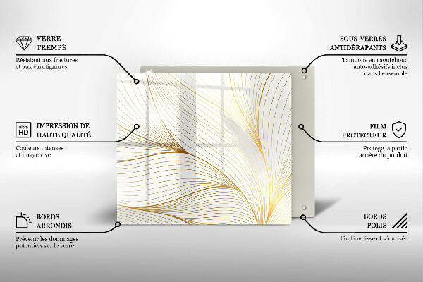 Work surface savers Modern Line pattern