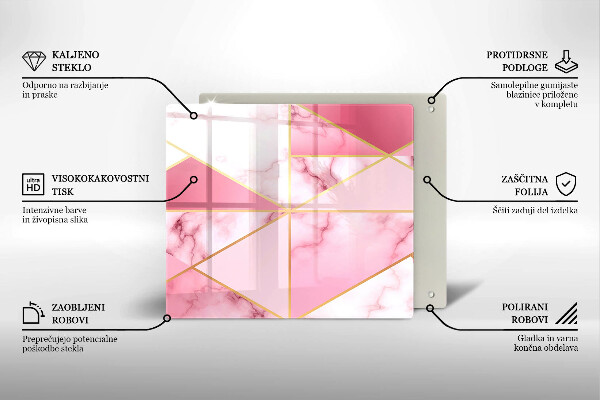 Work surface savers Geometric marble