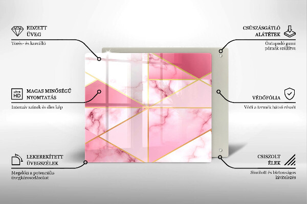 Work surface savers Geometric marble