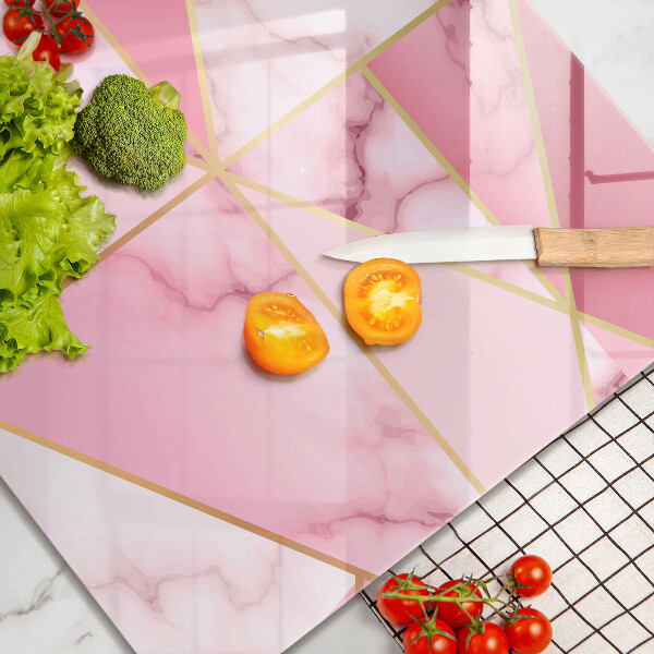 Work surface savers Geometric marble